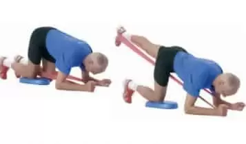 Extensão de Joelho com elástico Extensão de Joelho com elástico